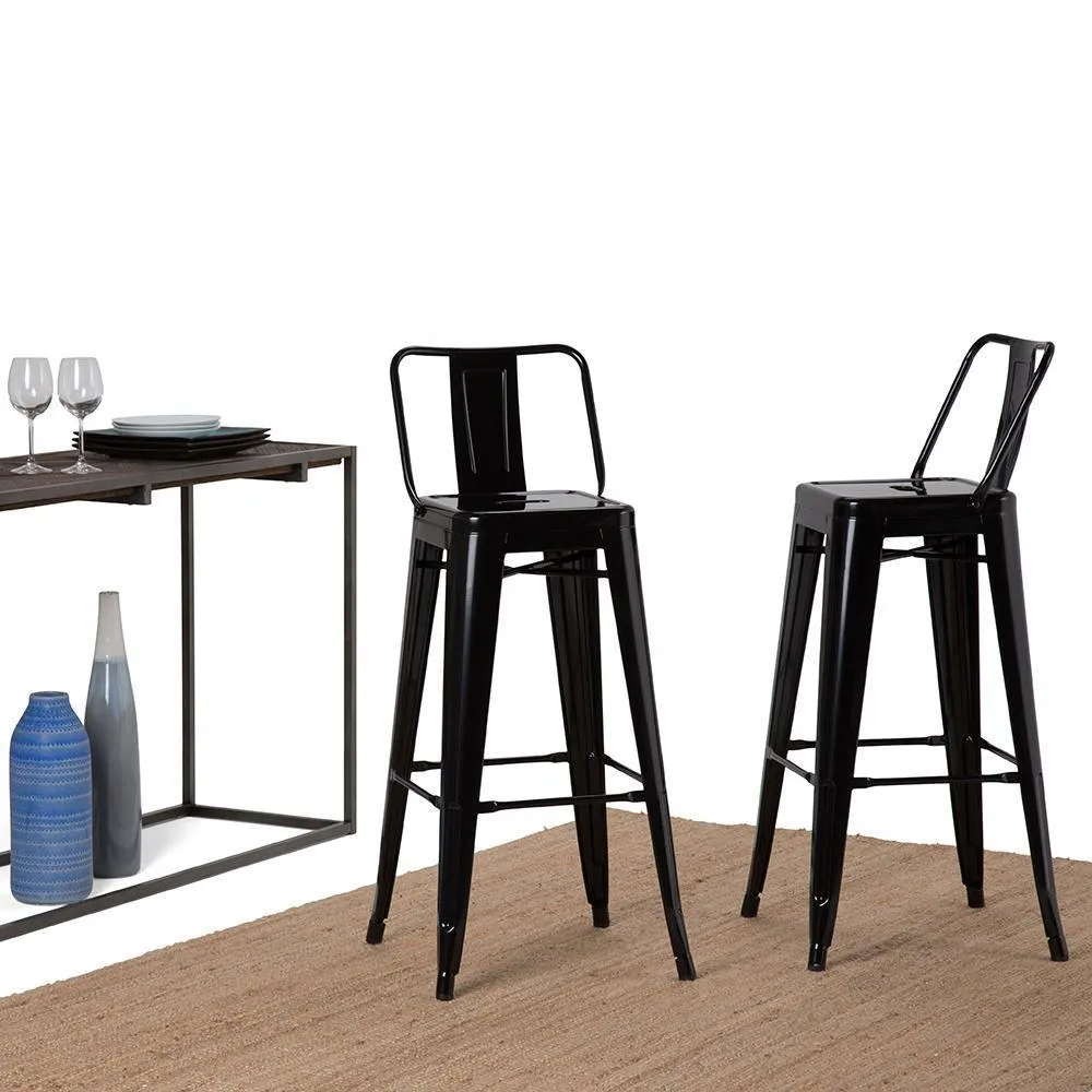 Rayne 30 inch Metal Bar Stool (Set of 2)