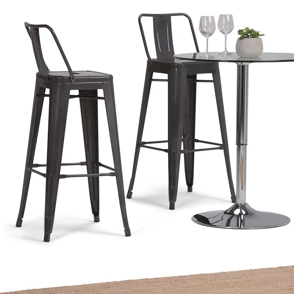 Rayne 30 inch Metal Bar Stool (Set of 2)