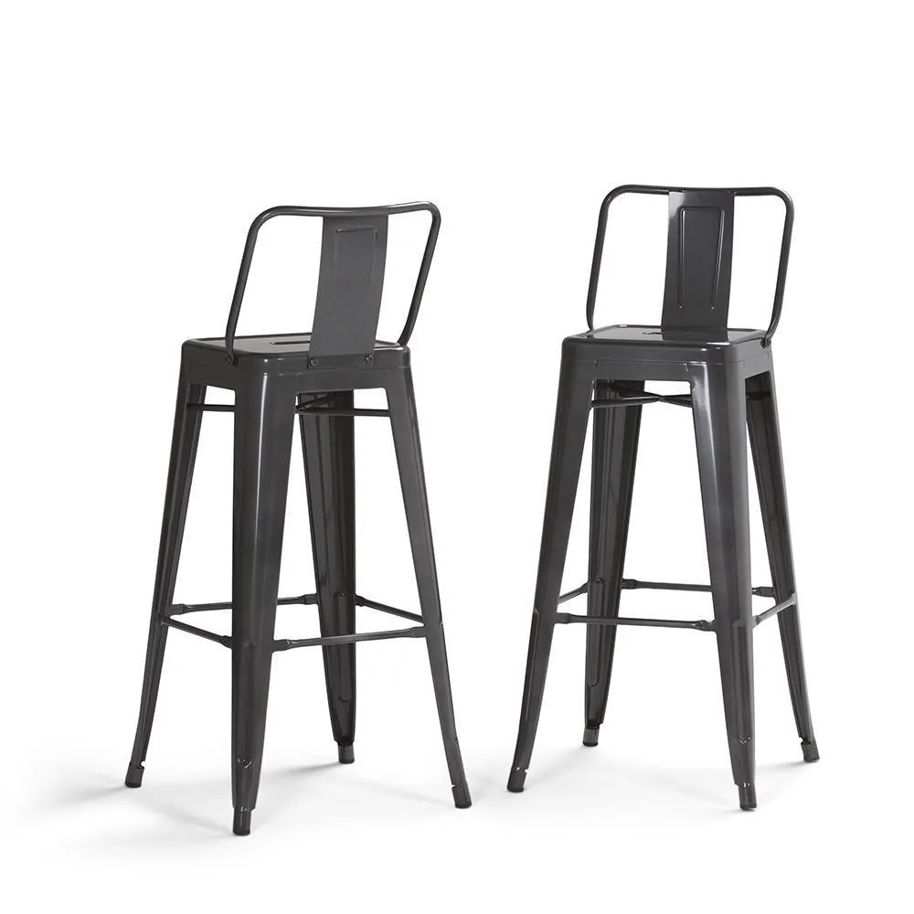 Rayne 30 inch Metal Bar Stool (Set of 2)