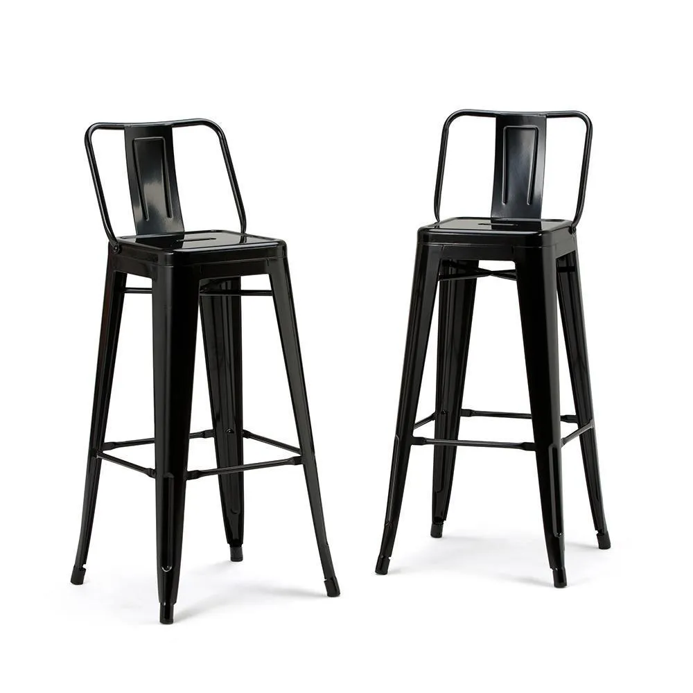 Rayne 30 inch Metal Bar Stool (Set of 2)