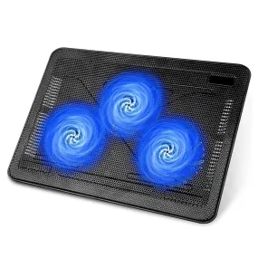 Saker 13.3"-17" Laptop Cooler Cooling Pad - 3 fans