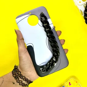 Stria Black Chain Phone Cover