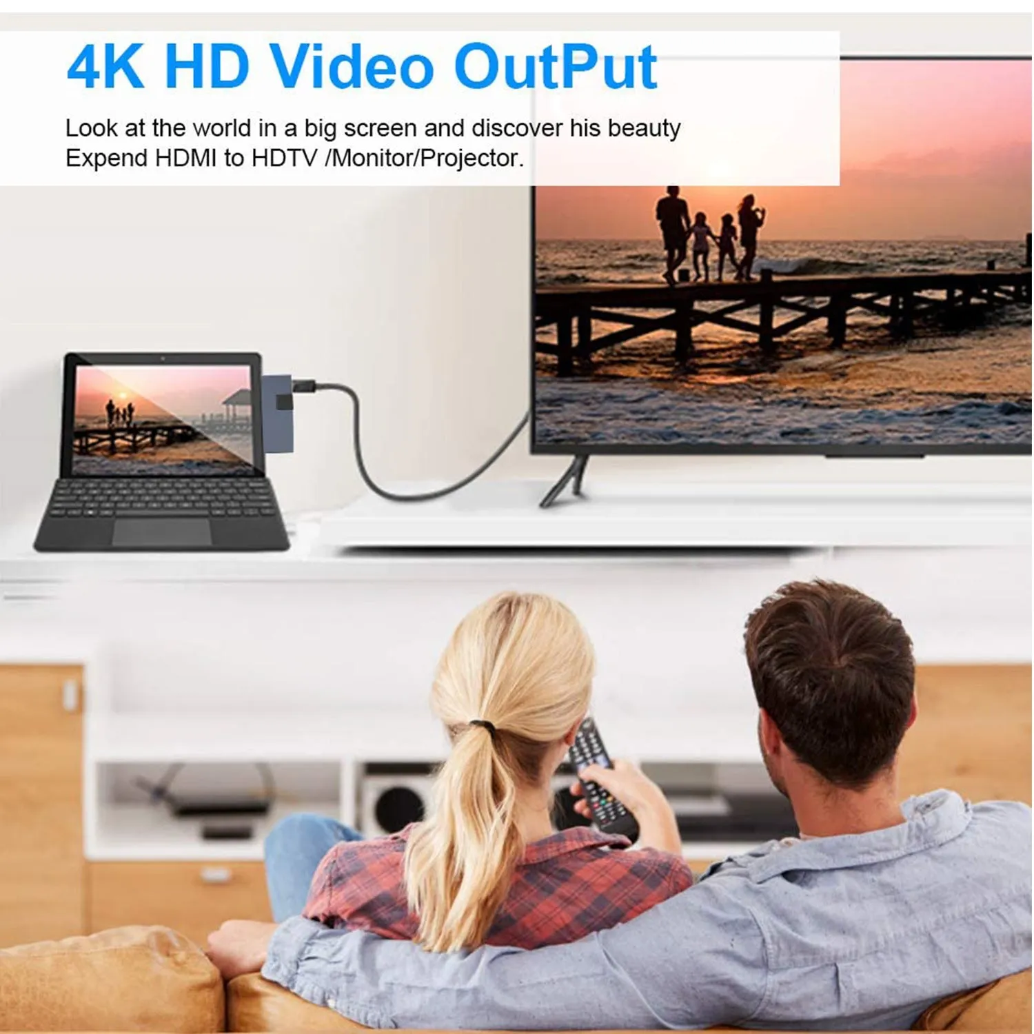 Surface Pro Hub USB3.0 Extended-dock 6-in-1