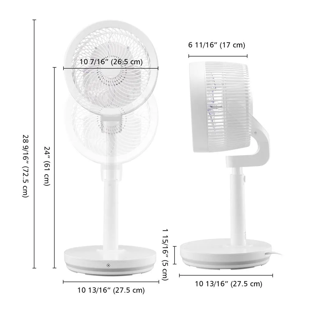 TheLAShop 11" Stand Fan Desk Cooling Fan with Remote for Room